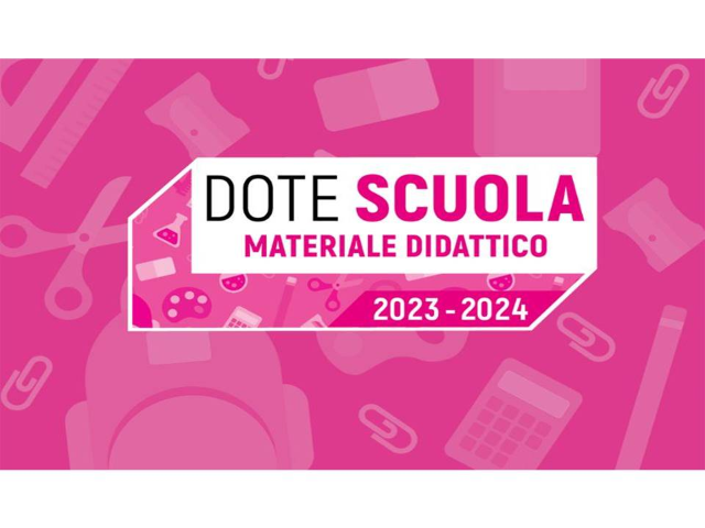 DOTE SCUOLA – componente Materiale Didattico, anno scolastico 2023/2024